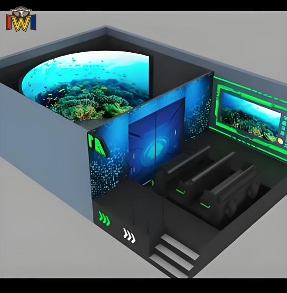 VR 3D Track Cinema Curved Screen Theater 4D 9D Flying Cinema