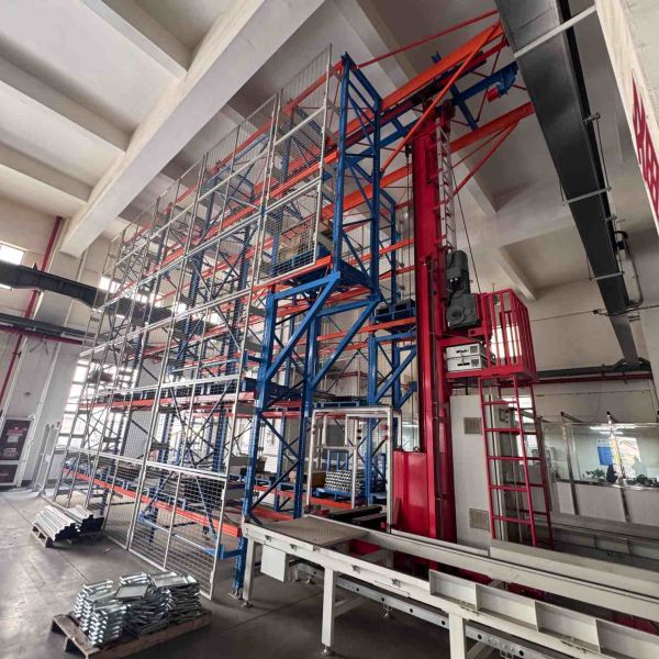 Barcode Positioning Narrow Aisle Pallet Stacker Crane for Automated Warehousing
