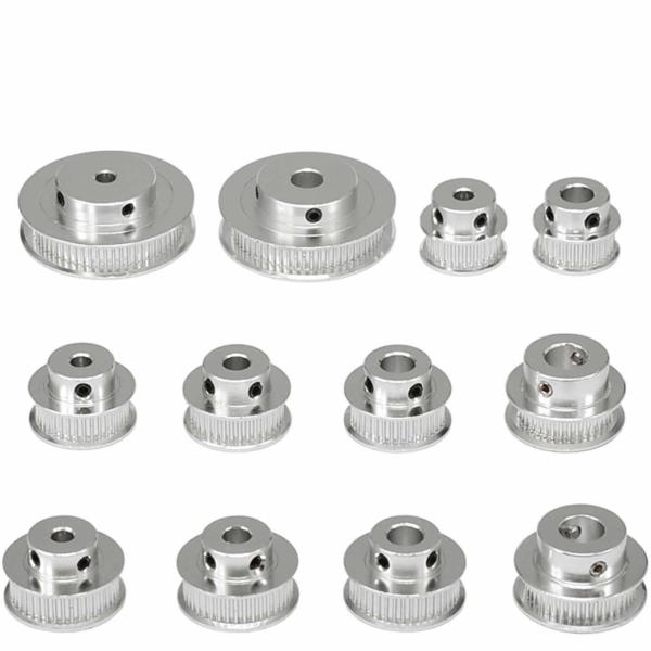 Silver Teeth Bore 5mm 3D Printer Timing Pulley Aluminum alloy