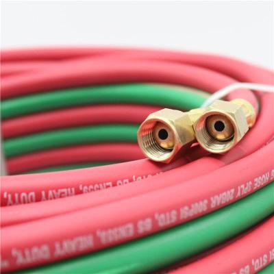 300 Psi Natural Gas Flexible Hose Outdoor 1/4'' X 100FT EPDM Rubber Twin Welding Hose