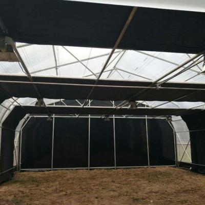 Length 30-100m Hoop House Light Deprivation Greenhouses for Mushroom Large