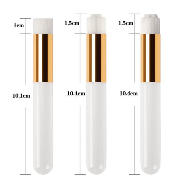 Белая ручка более чистой щетки макияжа ресницы угорь носа деревянная