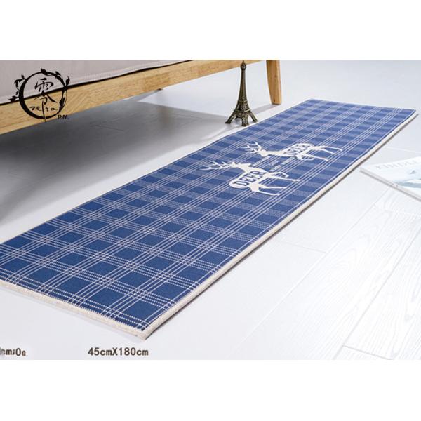 Anti Slip Rubber Kitchen Floor Mats , Christmas Deer Pattern Washable Durable Door Mat