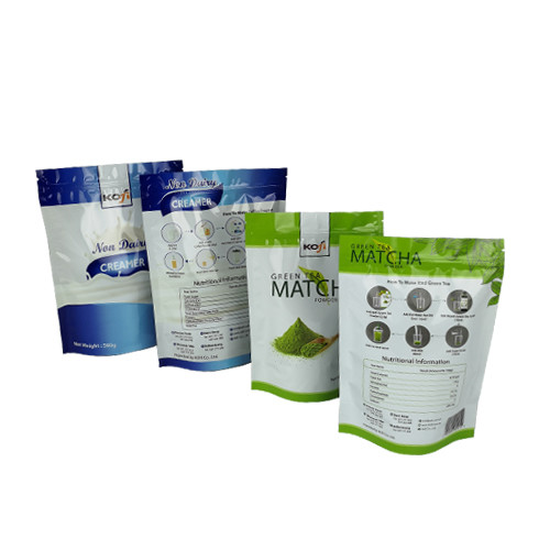 High barrier stand up pouch printing k aluminum foil packaging plastic bag