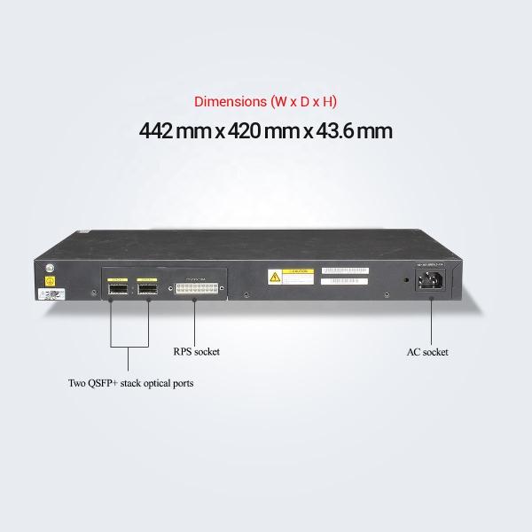 48 Port Layer 3 Gigabit Core BGP Network Ethernet Switch S5720-52P-EI-AC