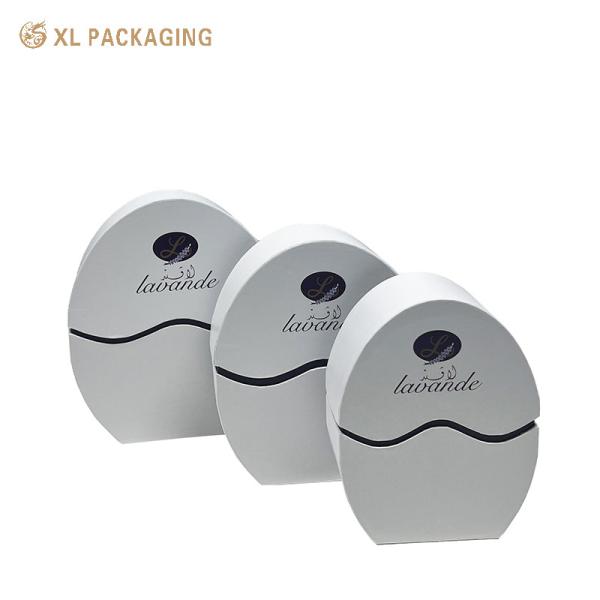 Wholesale Custom Egg Shape Candy Chocolate Box White Purple Cosmetic Gift Packaging Box