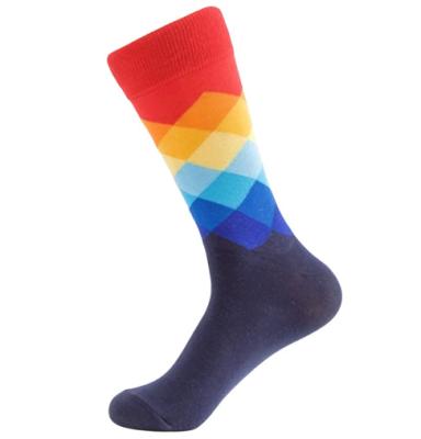 Mens Funky Colorful Patterned Dress Socks With Cool And Crazy Designs