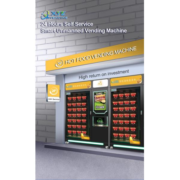 Commercial Automatic Fast Food Box Lunch Bread Sandwiches Vending Machine Hot Food Vending Machines