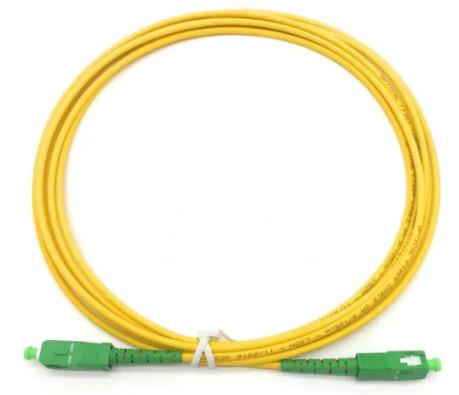 SC APC Single Mode Simplex 9/125um Optic Fiber Patch Cord