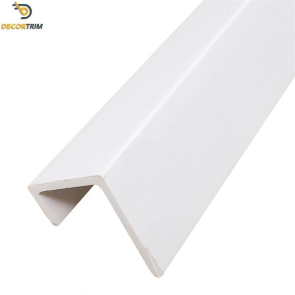 White Square Shape PVC Tile Trim 12mm For Ceramic Edge Protection