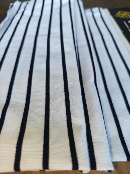 Breathable And Comfortable Not Easy To Fade Striped Material Fabric For T-Shirt
