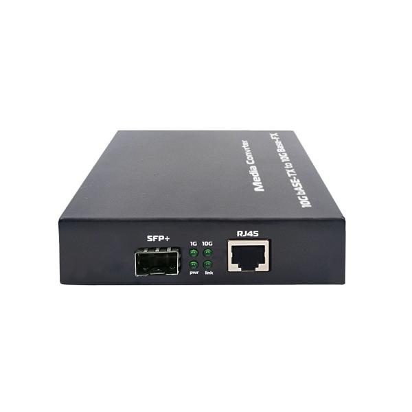 SFP+ Fiber Media Converter 10G Optical Media Converter Support Hot Plugging