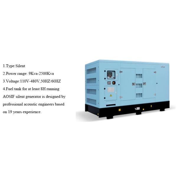 Генератор ядрового доказательства Cummins 6ZTAA13-G3 400V дизельный