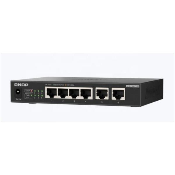 High Capacity QSW-2104-2T-R2 Unmanaged Ethernet Switches with NO Private Mold and 2*10GbE 4*2.5GbE RJ45 Ethernet Port