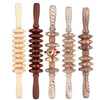 Bâton en bois de rouleau de massage de GV de 39CM 18CM pour l'acuponcture de corps