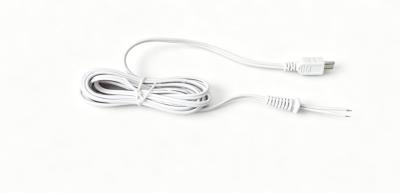 White Micro USB Male Power Cable (Bare Wire End)