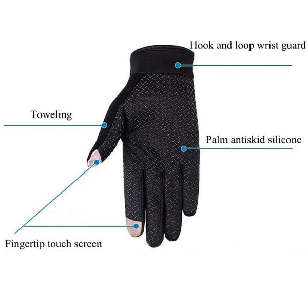 Unisex Print Pattern Touch Screen Breathable Water Proof Hand Gloves for Bike Motorcycle Racing