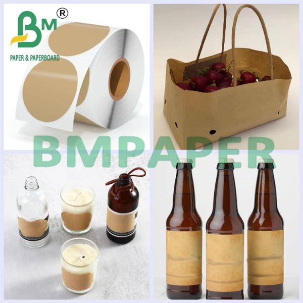 80 г коричневой влажной прочности Kraft Paper Roll для замороженной пищевой упаковки