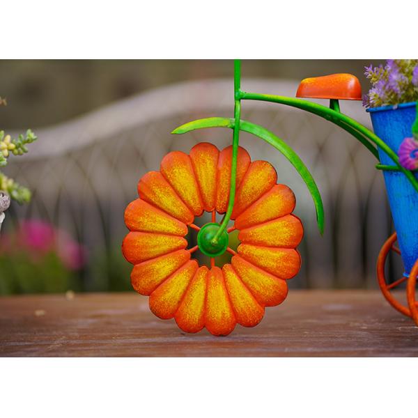 Украшение цветочного горшка украшения сада цветочного горшка велосипеда металла простое