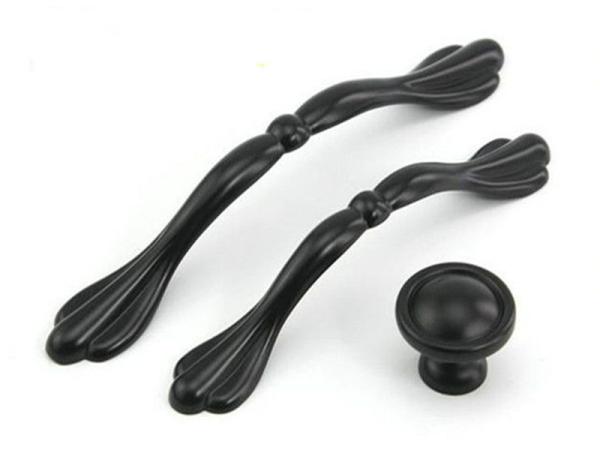 Fashion Kitchen Cupboard Door Handles 192mm Black Kitchen Handles Office Table Drawer Pulls