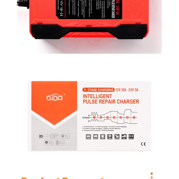 Cargador de batería rápido de 6A 12V de la reparación inteligente del pulso 80W