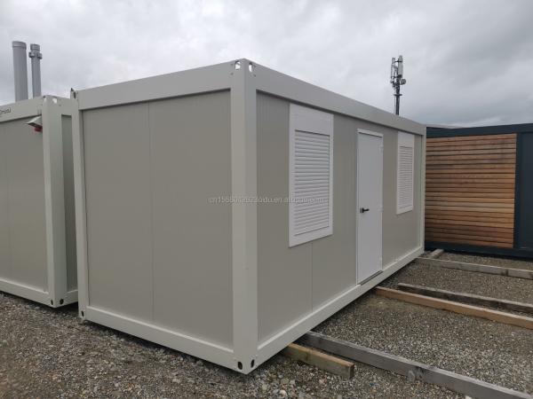 Maison de travail de jardin mural de 75 mm Barbecue 20 pieds Conteneur d'emballage plat Maison mobile pour famille Style de design moderne