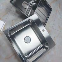 304 Stainless Steel Double Bowl Kitchen Sink with Drainer