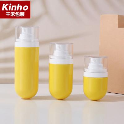 Mini Cosmetic Airless Bottle Single Wall 15ml 30ml 50ml Pump ABS Upside Down Cute