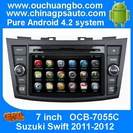 Ouchuangbo Car GPS A9 Cortex iPod for Suzuki Swift 2011-2012 Android 4.2 Auto DVD Radio Android 4.2 System OCB-7055C