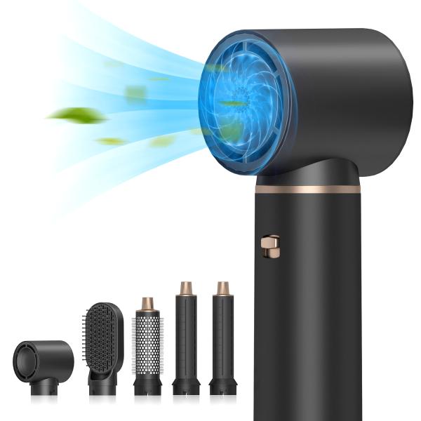 Customização Logotipo LED ferramentas multifuncionais de penteado 5 em 1 eléctrica Hair Styler Ferramenta Hair Curler Set