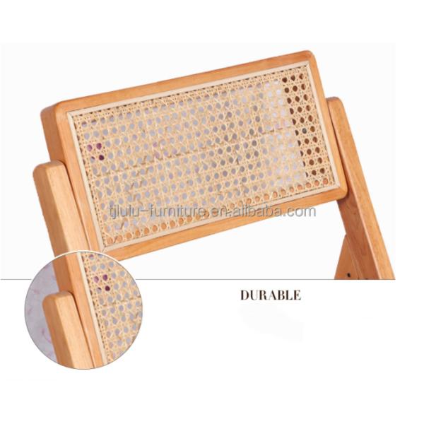 Customized Tianjin Lulu Outdoor Folding Rattan Garden Chairs for Comfortable Seating