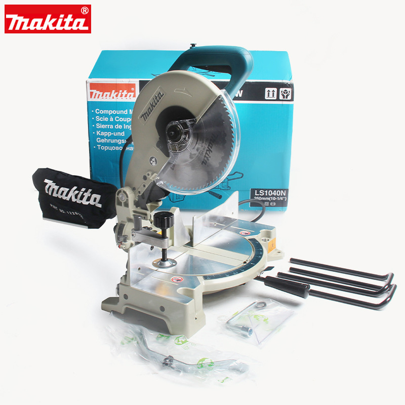 MAKITA LS1040N Mitre Saw for Aluminum Cutting 1650W 255mm Mitre Saw Machine for Wood Drilling Metal Mitre Saw