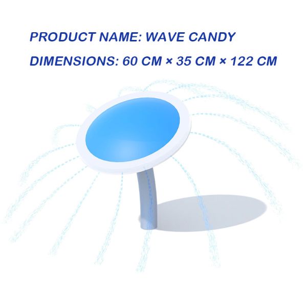  Water Park Fiberglass Steel Aqua Water park Accessories Wave Candy  Commercial Splash Pads