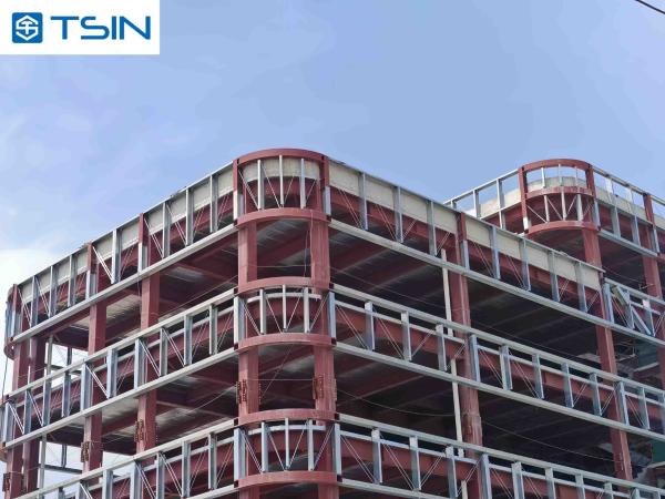 Cuadro modular de acero Construcción de almacenes Resistencia a la intemperie Material de acero Resistencia al fuego