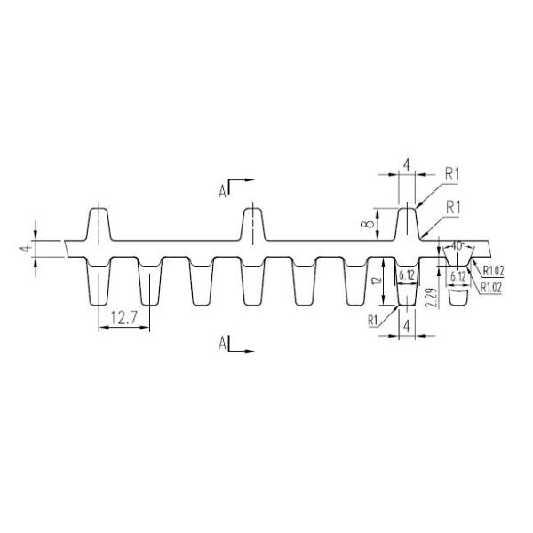 Altas pistas tractivas del caucho del robot de la fuerza