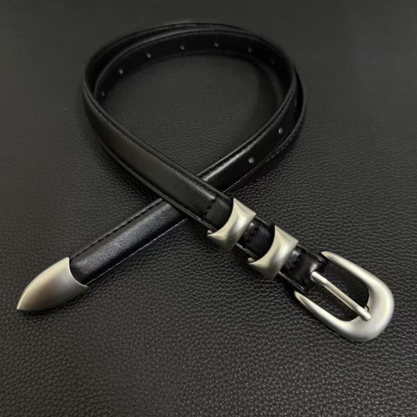 2026 New Arrival, Dual-Lock Pin Buckle, Silver Buckle Belt, Trendy Unisex Belt, Minimalist Jeans Belt, Versatile Fashion Belt