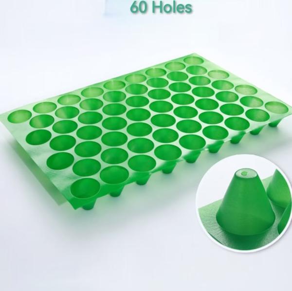 60 Cells Pp Vegetalble Plastic Seed Starting Trays Cold Resistant Portable