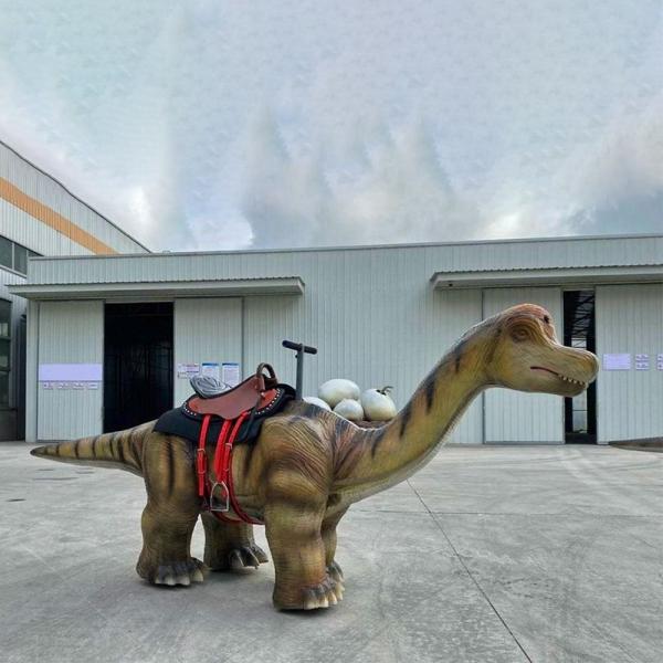 Simulation Electric Brachiosaurus Walking Animatronic Dinosaur Ride for Kids