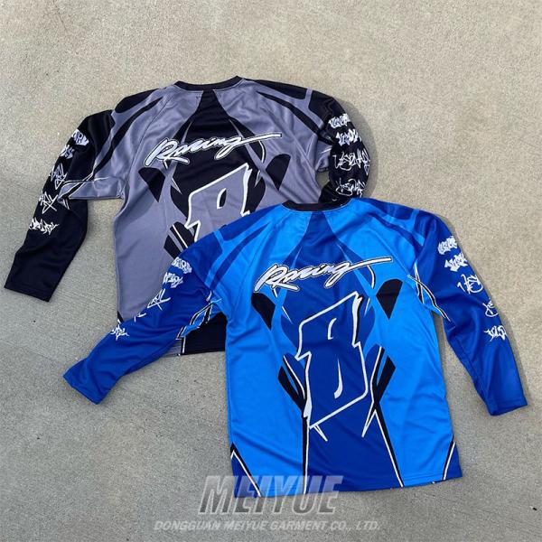 Camiseta personalizada Manga larga 100% poliéster Sport Wear Fútbol Camiseta de fútbol Ropa de pelota Baloncesto Streetwear ligeroJersey hombre