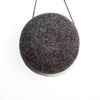 O OEM ativou circularmente a esponja Konjac do carvão vegetal de bambu orgânica