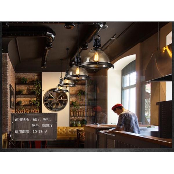 Loft Industrial Iron Glass Pendant Lamp Living room Bar Cafe Clothing retro pendant light(WH-VP-131)