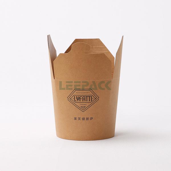 customized 8oz 16oz 26oz 32oz disposable pasta box PE coated taka away paper food container for noodles french fries