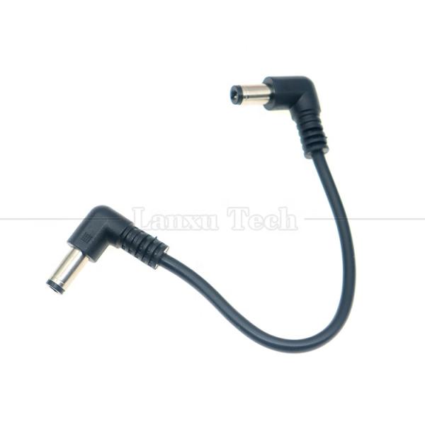 12V 24V de type mâle à mâle en courant continu à angle jack connecteur 5.5*2.1mm câbles de câble d'alimentation électrique