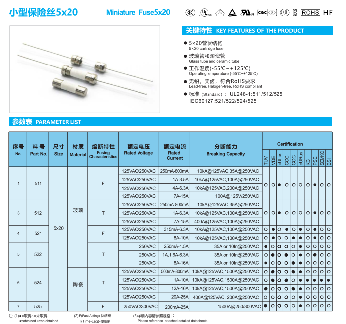 Плавкий патрон 334 1.6A 2A 3.15A 5A 6.3A 10A задержки по времени Betterfuse 3x10mm керамический