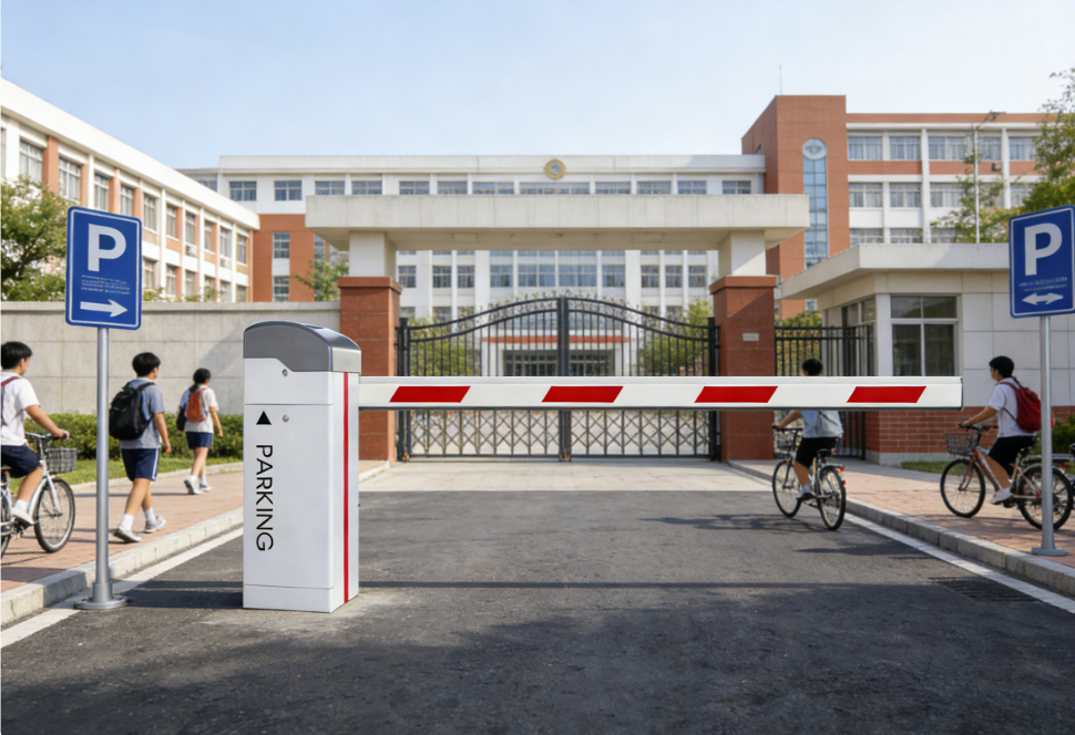 Compact Automatic Parking Barrier Gate All In One With License Plate Recognition