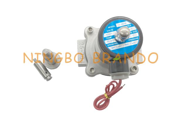 2/2 de maneira óleo de aço inoxidável bonde resistente à corrosão N/C 2S250-25 do ar da água da válvula de solenoide dos SS de 1 polegada