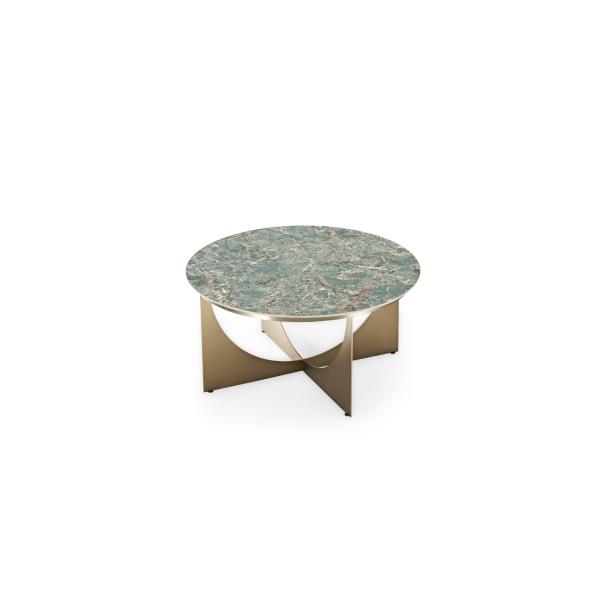 Middle East Furniture Modern Metal Base Luxury Design Marble Top Gold Coffee Table