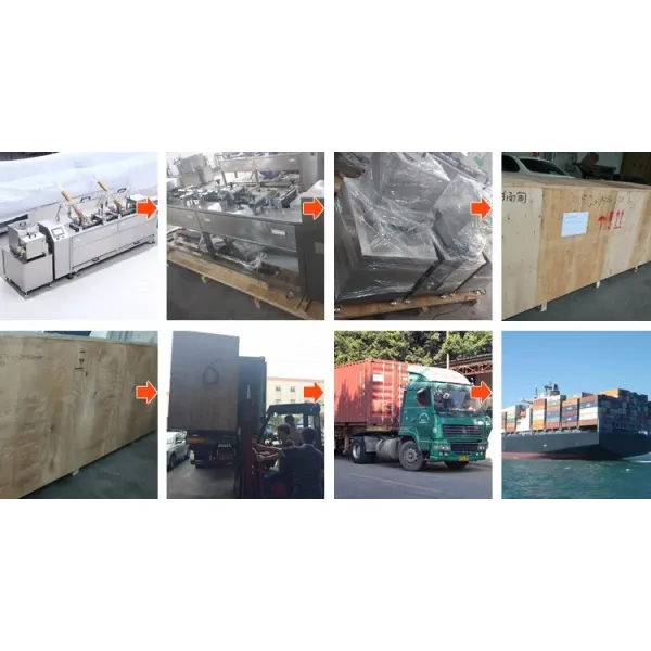 On Edge Cookies Packing Machine Electric Cookie Wrapping Machine 8kw