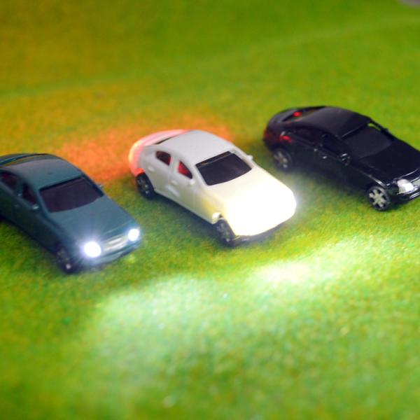 1:100 light High Quility metal  Painted Model light Cars for Architectural scale models
