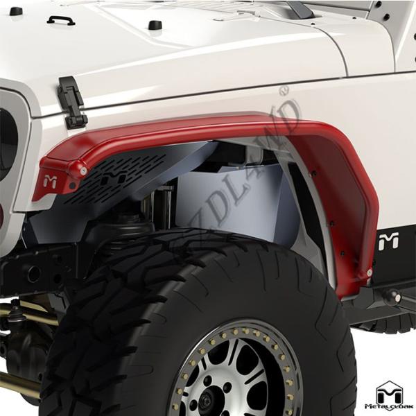 La defensa terrestre de Off Road del tubo señala por medio de luces el polvo negro de aluminio cubierto para el jeep JK Wrangler